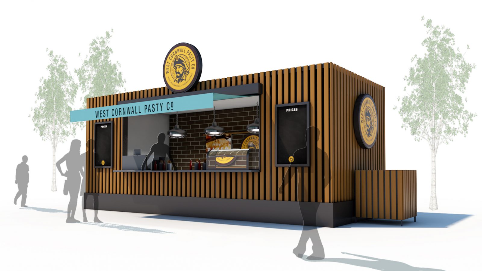 3D CGI Render of event food stall created by Celf Creative