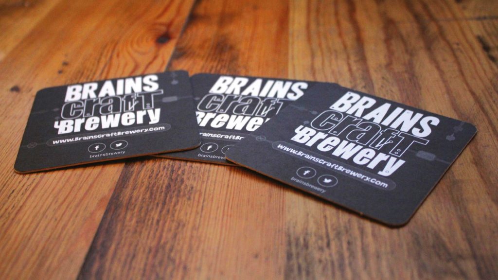 Brains Craft Brewery beermats