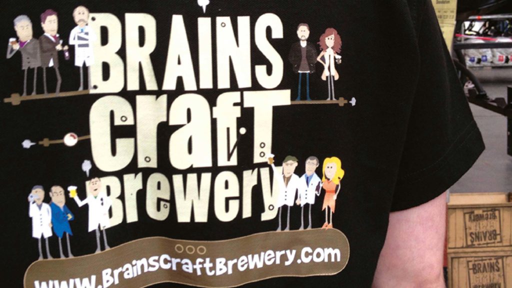 Brains Craft Brewery t-shirt